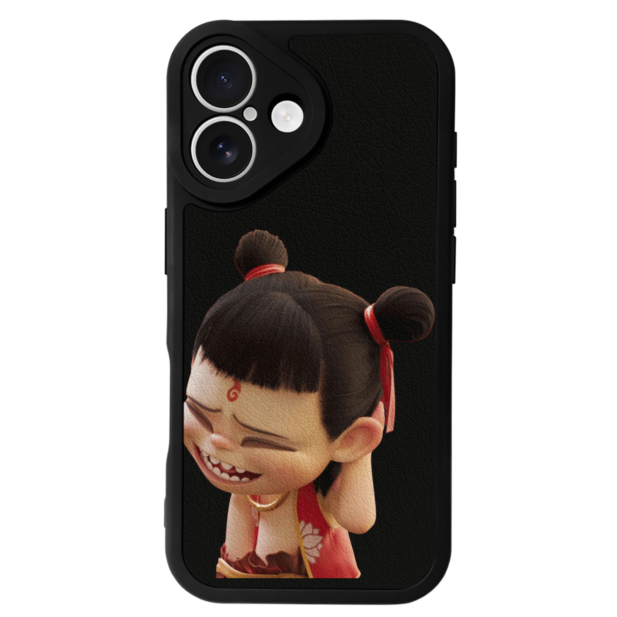 （画像用） Ne Zha 2 ナタ 魔童の大暴れ 【iPhone 16シリーズ対応】シリコンスマホケース（レザー調） 材質：シリコン